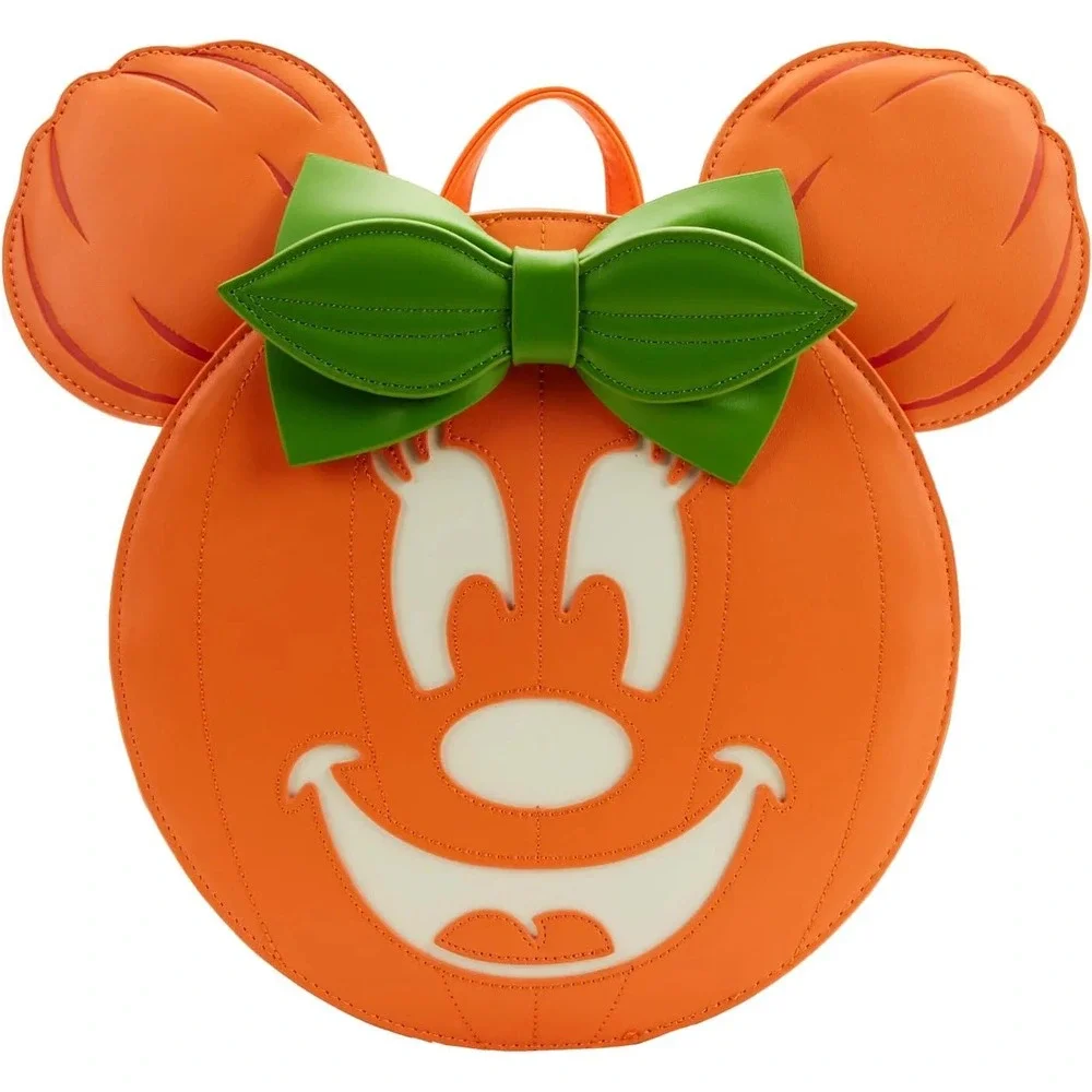 Loungefly Minnie Mouse Glow in the Dark Jack O Lantern Mini Backpack